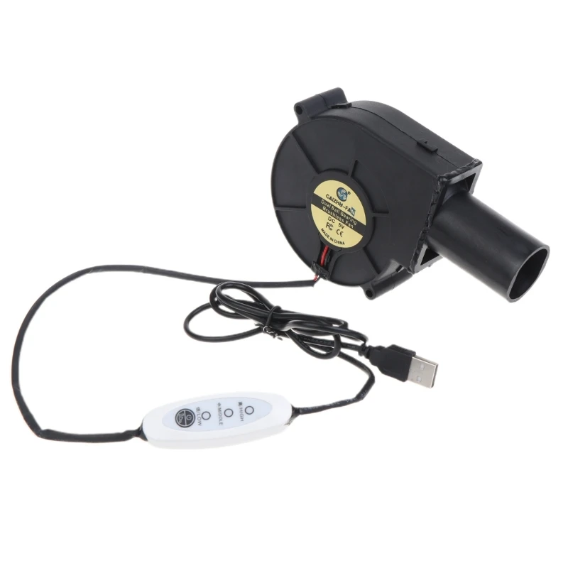 

5V Usb Blower Speed Adjuatable Grill Stove Fan 9733 Outdoor Portable 3800R