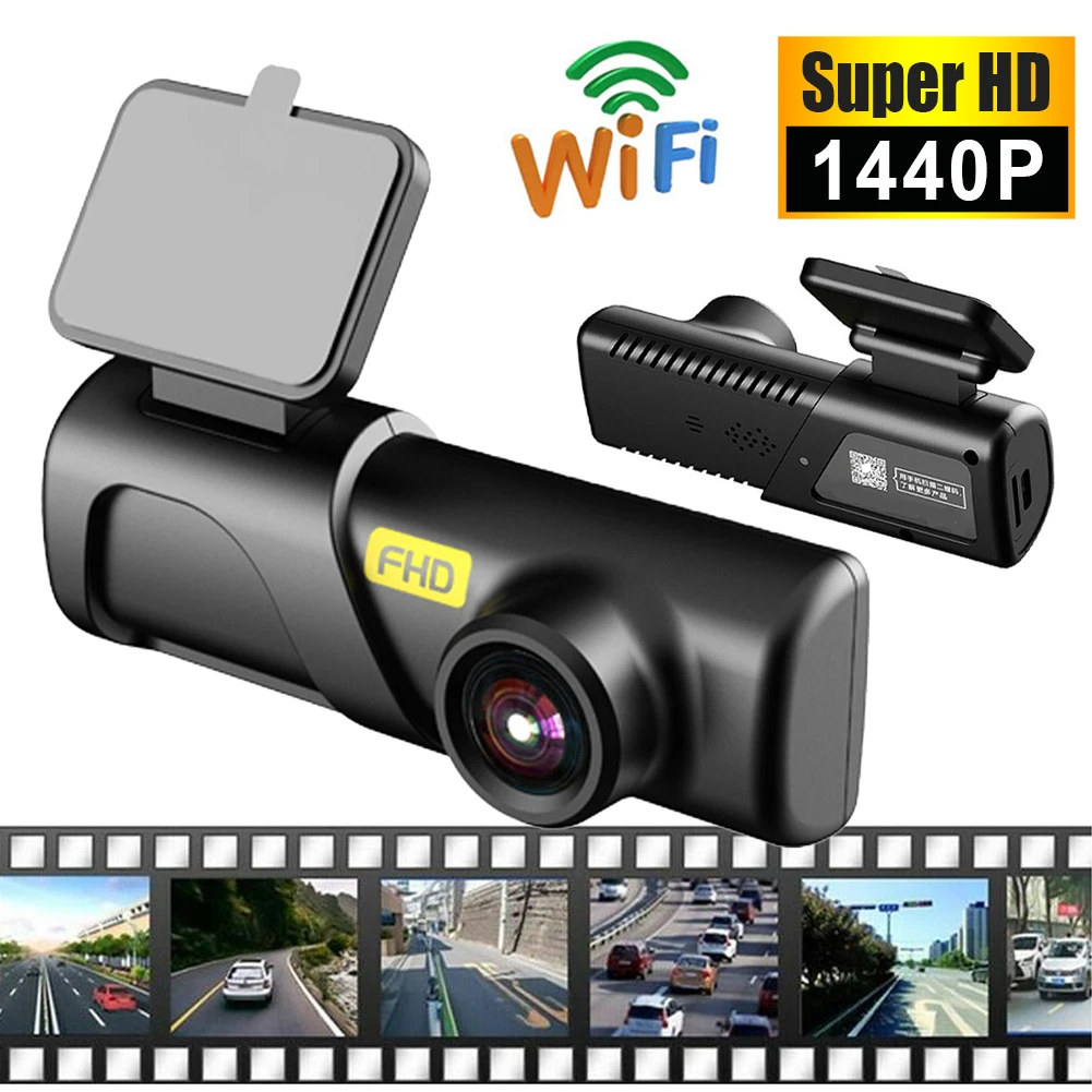 Car Dash Cam 2K Driving Recorder Usb Powered 130 ° Car Dvr Camera Con Visione Notturna Wifi Loop Recording Monitoraggio Del Parcheggio 24 Ore