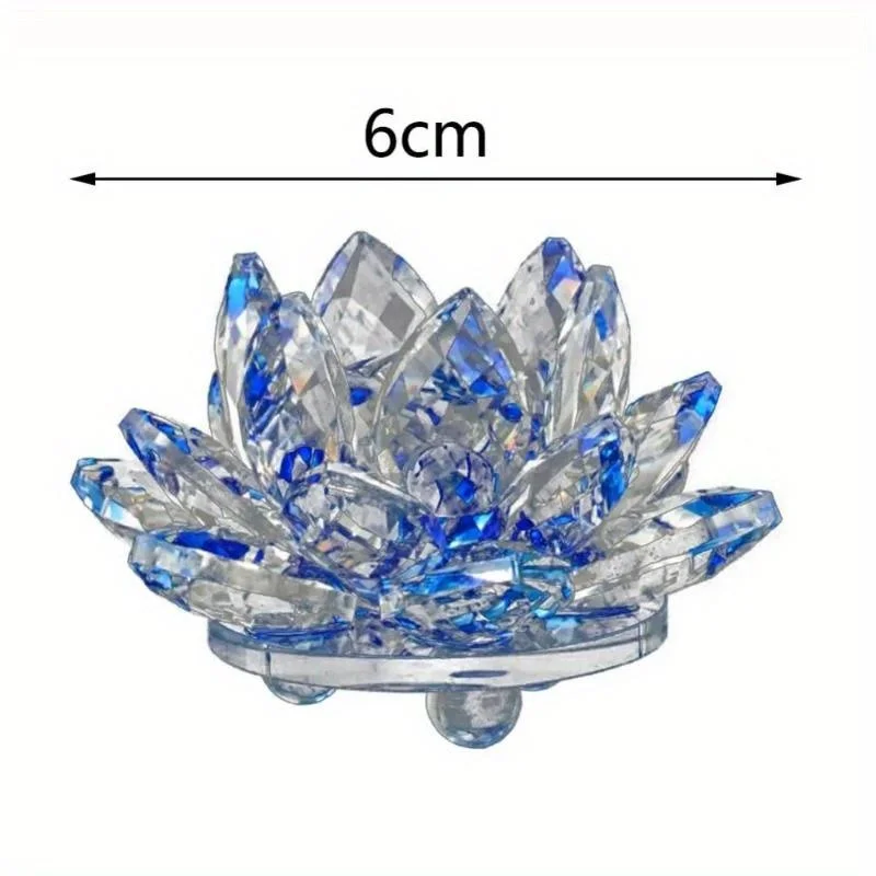 Crystal Lotus Flower Figurine 6