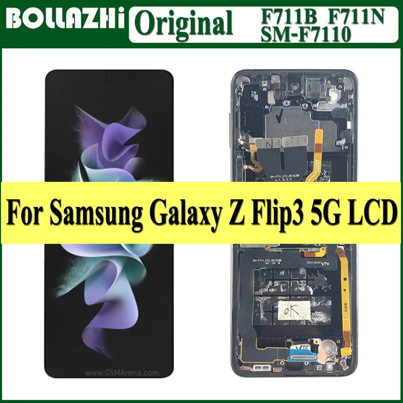 6.7"Original Used LCD For Samsung Galaxy Z Flip3 5G LCD F7110 Display