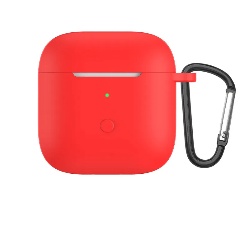 Silicone Bloothooth Earphone Cover For Xiaomi Redmi Buds 3 case Protective Shell For Redmi Buds 3 Headphone чехол with hook 
