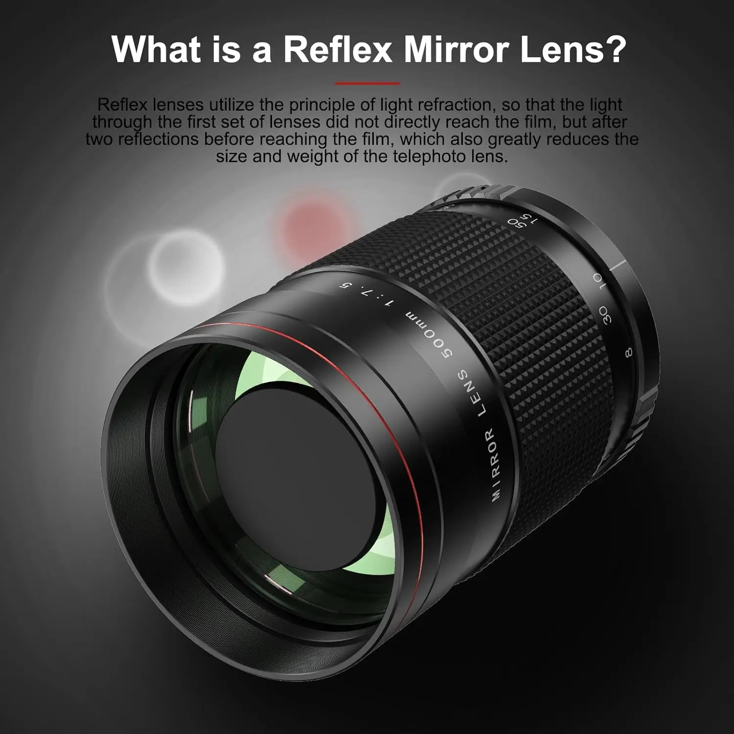 Lightdow 500mm F/6.3-32大型 望遠レンズ 銘匠光学 カメラレンズ