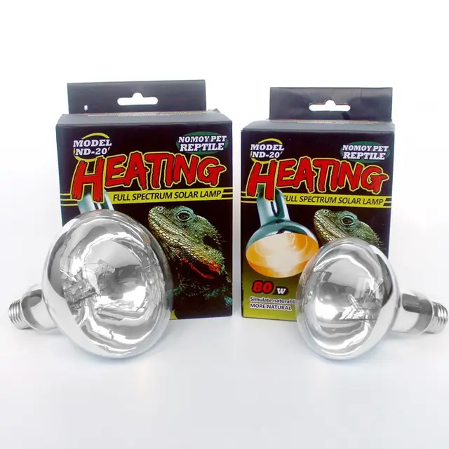 1pc 80/100w Pet Reptile Heating Lamp UVB Heat Lamp Turtle Lizard