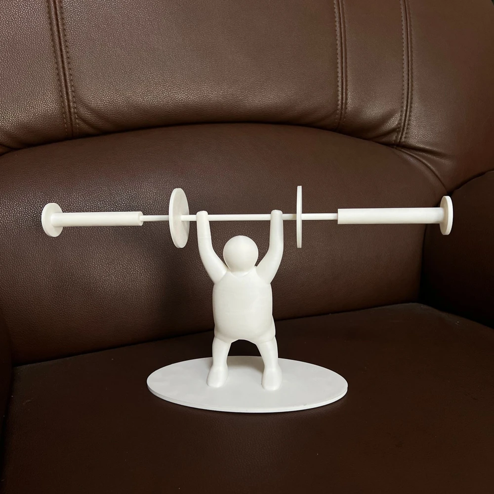 Paper Towel Holder Toilet Paper Holder Toilet Paper Rack Toilet Roll Holder Creative Weightlifting Figurine Toilet Roll Paper Holder 3D Printing Roll Paper Bracket Bathroom Decoration