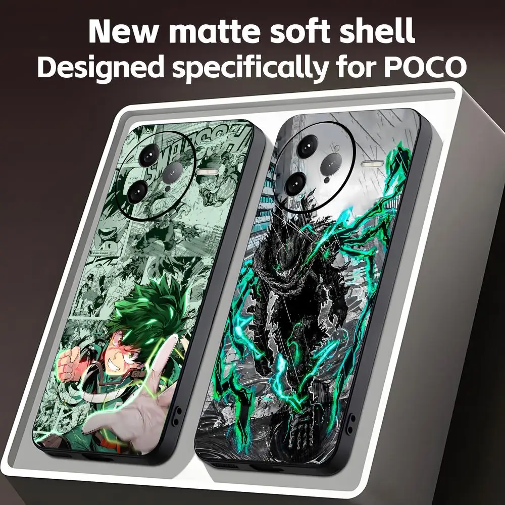 Deku My Hero Academia Soft Black Phone Case Cover