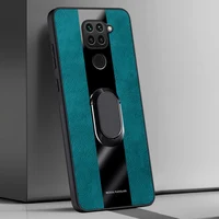 Ring Holder Leather Case For Xiaomi Redmi Note 9S 9 Pro Cover Luxury Magnetic Silicone Phone Case For Redmi 9T Note 9 9T 10X 1