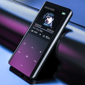 RUIZU D25 MP3 음악 플레이어, 블루투스 5.0 스마트 터치 스크린, 무손실 오디오 지지대 스피커, TF 카드 스마트 워크맨