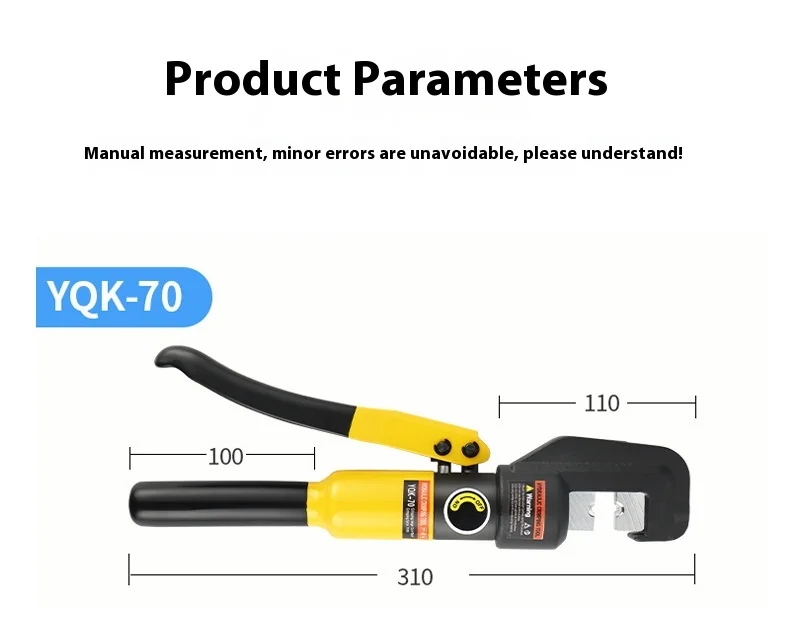 Manual Hydraulic Tool Anti Theft Manual Quick Crimping Pliers Copper Aluminum No
