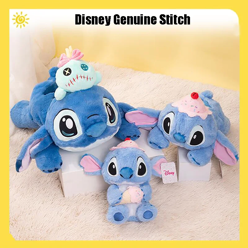 

Disney Genuine Stitch Plush Functional Doll Ice Cream Stitch Plush Doll Throw Pillow Doll