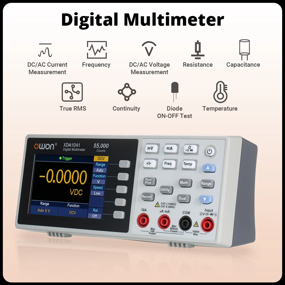 OwonXDM1041USBRS232DigitalMultimeter55000CountsHighAccuracy