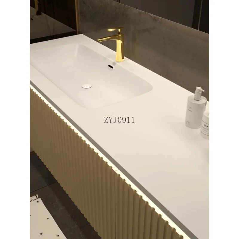 Minimalist Modern Bathroom Cabinet Combination Bathroom Intelligent Beauty Integrated Basin 90 Cm Muebles Para El Hogar