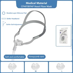 Ultra - Comfort Resoxy Nasal Sleep Mask with Multi - Size Silicone Cushions - S M L in 1 (Premium - Soft Comfort)