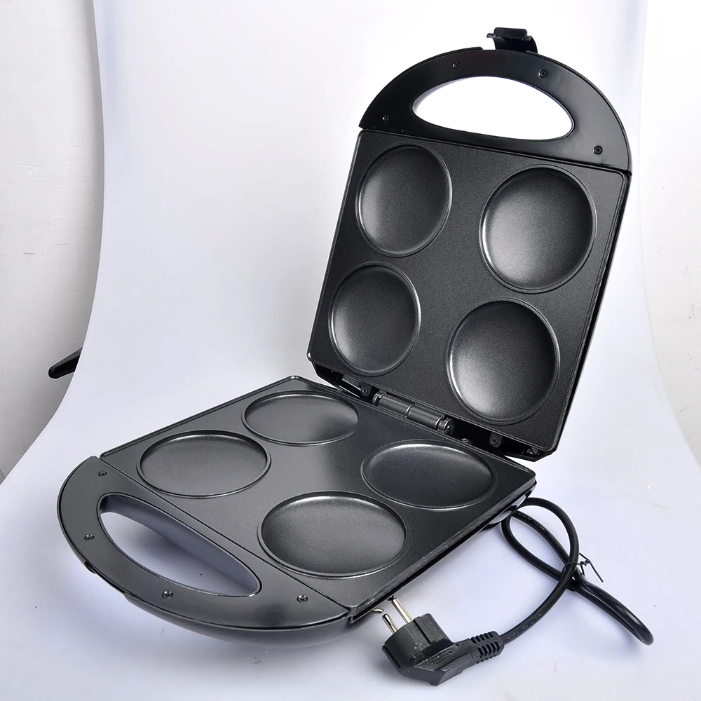 Houselin Egg Pan, Egg Frying Pan with Lid Nonstick 4 Cups Pancake Pan Fried Egg Pan for Breakfast - Black 6