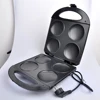 Houselin Egg Pan, Egg Frying Pan with Lid Nonstick 4 Cups Pancake Pan Fried Egg Pan for Breakfast - Black 6