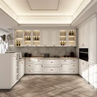 Cupboard cabinet European style simple European custom cabinet custom kitchen cabinet decoration custom stove 2