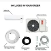 OLMO Alpic 24000 BTU Ductless Mini Split Air Conditioner Heating and Cooling Full Set with 16ft Installation Kit 4