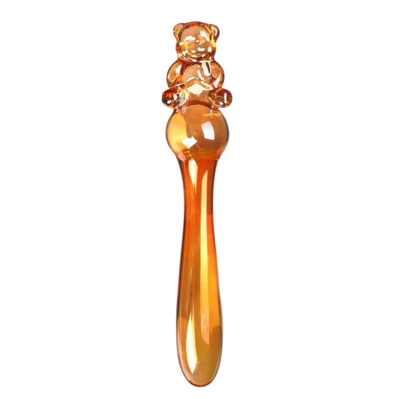 4 Colors Cute Bear Pyrex Glass Anal Dildo Crystal Bead Ball Butt Plug Sex  Toys | eBay