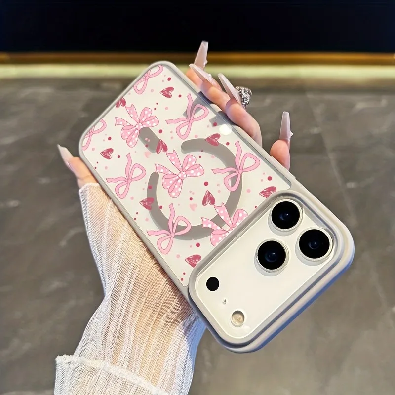 Elegant Minimalist Floral Phone Case with Magnetic Cover