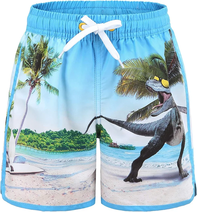 

3D Print Plants Hawaiian Beach Shorts Men Summer Vacation Swim Trunks Boys Quick Dry Surf Board Shorts Oversized Street Shorts
