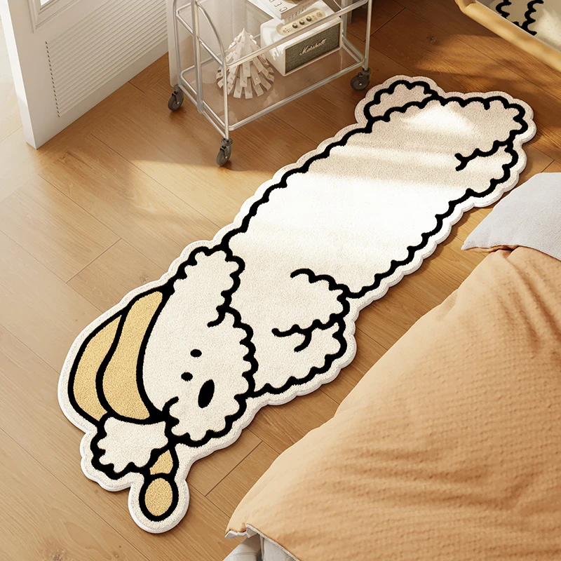 

Cute Cartoon Living Room Decorative Carpets, Modern Minimalist Bedroom, Bedside Soft Carpet, Light Luxury Cloakroom,