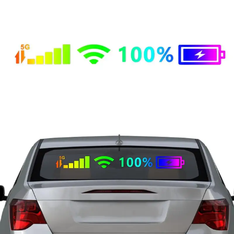 

Car Stickers Car Windshield Stickers Signal WiFi Power Mobile Phone Logo Car Window Decals Stickers For Men Women Car Decals