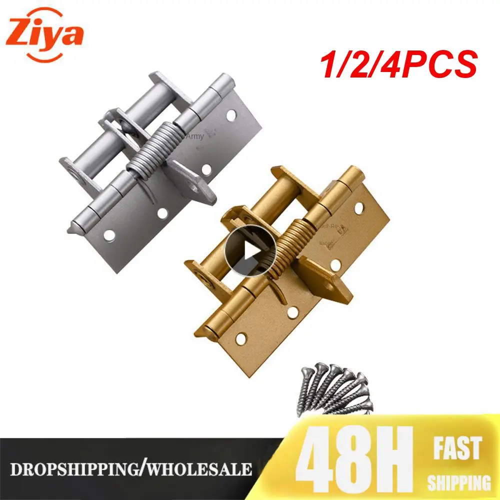 1/2/4PCS Door Closer Self-rebound Spring For Screen Door Cabinet Furniture Detachable Positioning Door Closer Bisagras 4 Inch