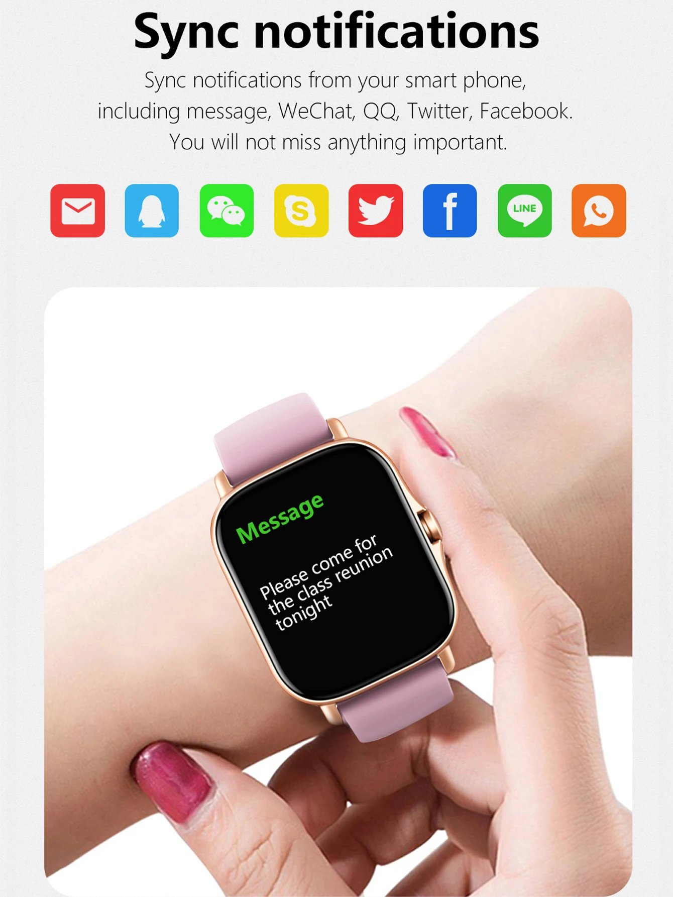 Smart watch Men Ladies Full touch Screen Sports Fitness watch IP67 Waterproof Bluetooth Music For Android iOS Couple Smart Watch