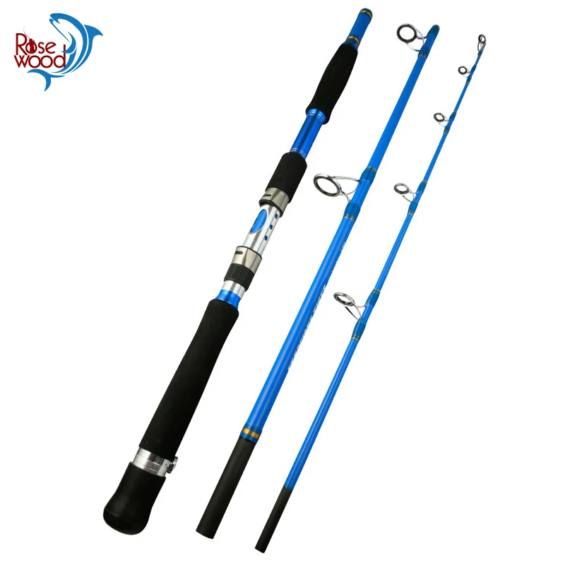 3 SEC Spinning Rod Portable Boat Jigging Trolling Fishing Poles Heavy