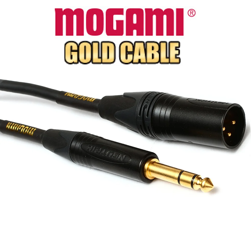 Qualità Premium Originale Mogami Gold 1/4 "Trs-Xlrm Scheda Audio Monitor Cavo Adattatore Audio Cavo Mixer Scheda Audio Maschio-Maschio