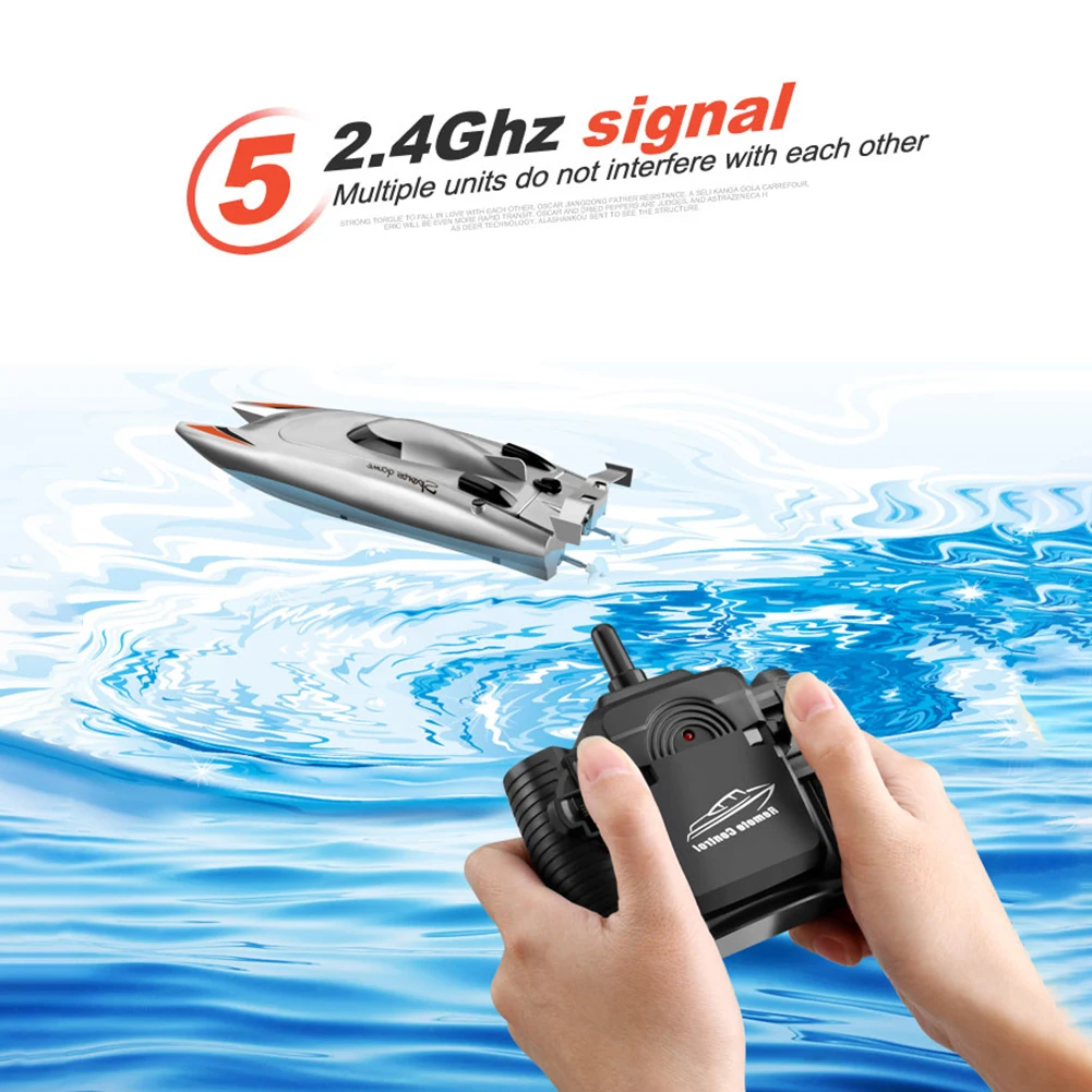 RC Boat 2.4 Ghz 25KM/H High Speed Racing Speedboat Dual Motor 4CH Electric Remote Control Ship Water Game Kid Toys Children Gift