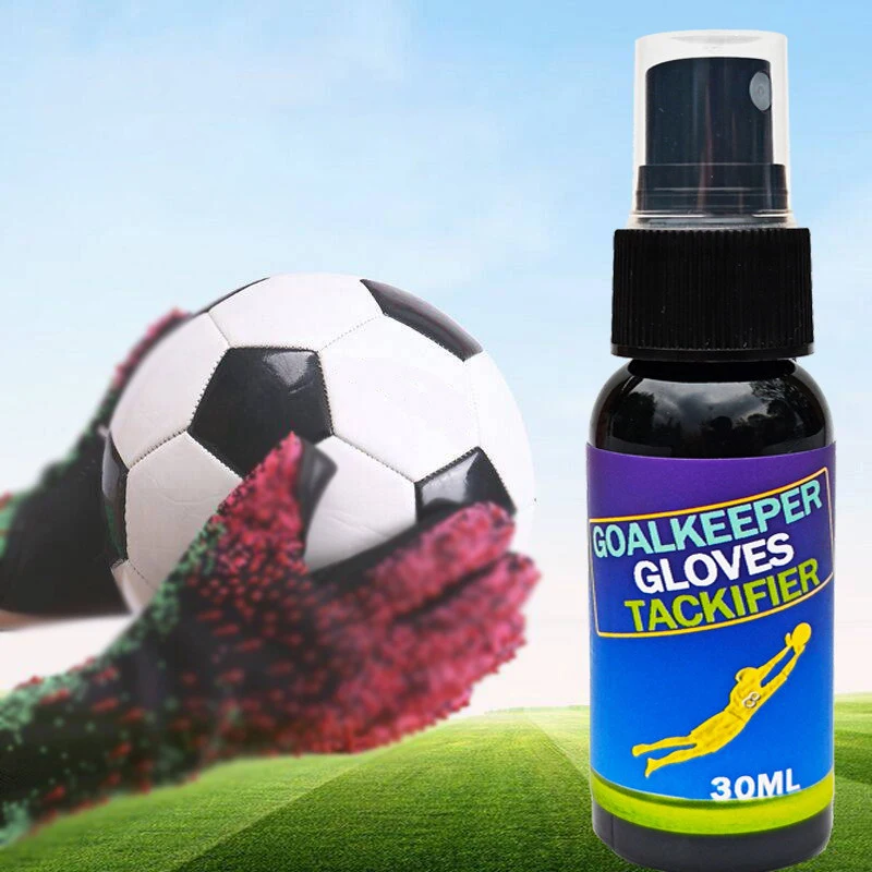 Football grip spray Goalkeeper Gloves Glue Sticky Football Soccer Goalkeeper Formula Bottle Tackifier Cleaning Agent Sticky Anti-slip Mucilage Latex