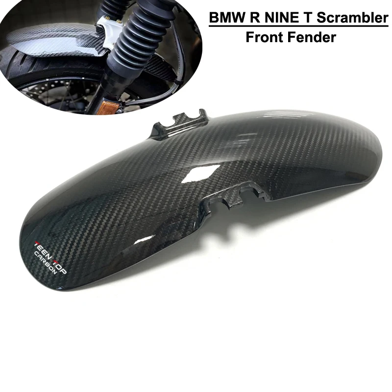 

For BMW R Nine T NineT R9T 9T Pure Scrambler Carbon Fiber Front Fender Mudguard Mud Splash Guard Protector Protection Motorcycle