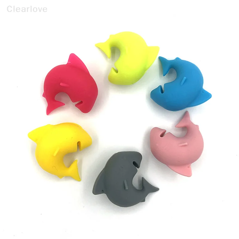 6pcs Creative Cute Wine Glass Charm Funny Shark Shaped Wine Glass Tag Decor Party Bar Identifier Marker Cup Sign