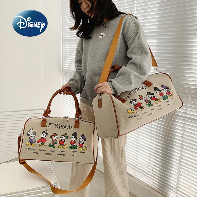 Disney mickey's nový plena brašna kabelka kreslený roztomilá děťátko plena brašna luxusní značka děťátko brašna multifunkční cestovní kabelka
