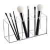 3 Holes Transparent Cosmetic Makeup Acrylic Makeup Brush Tool Storage Box Case Make-up Brush Holder Table Organizer Makeup Tool 1