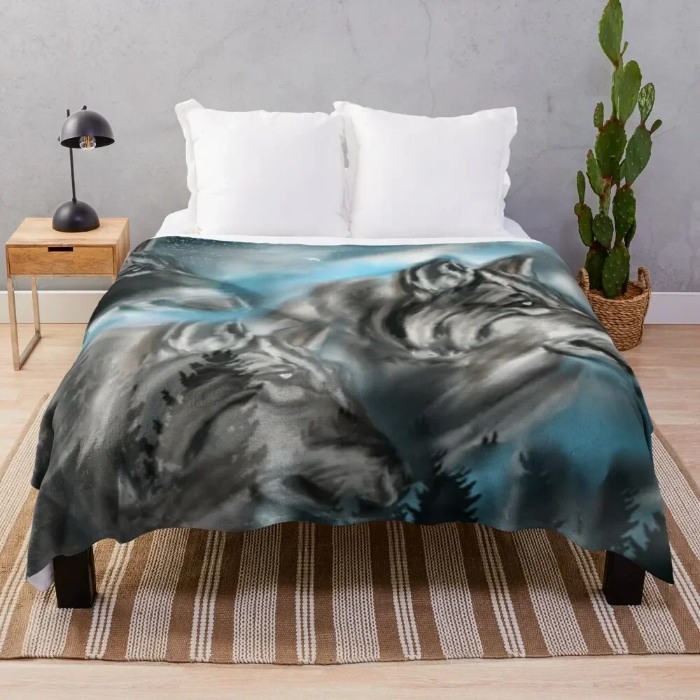 

Monlight Night Throw Blanket decorative Fashion Sofas Tourist Blankets