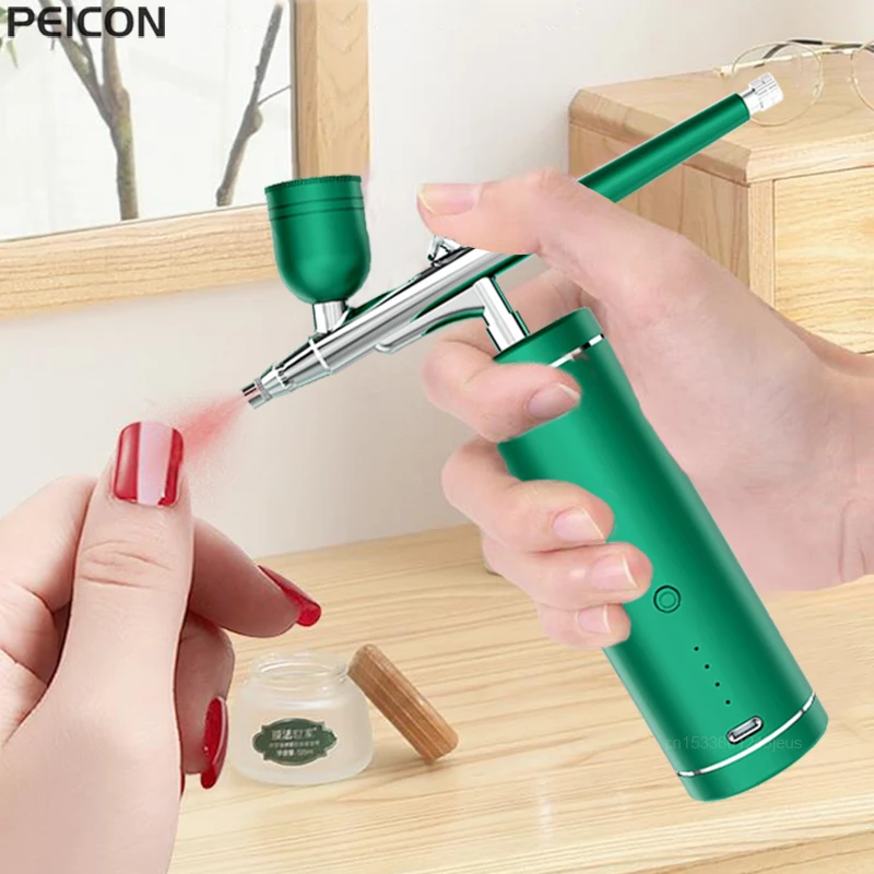 Portable Airbrush For Nail Cake Tattoo Makeup Airbrush Kit With Air