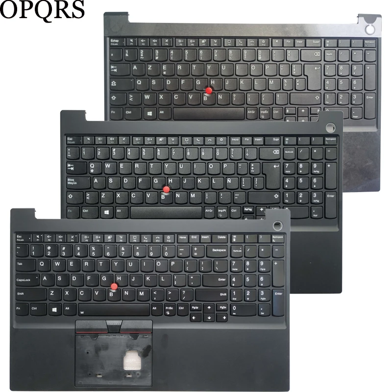 para Lenovo Thinkpad E15 Gen Eua Latin la Espanhol sp Francês fr Azerty Teclado Portátil com Palmrest Capa Superior Novo