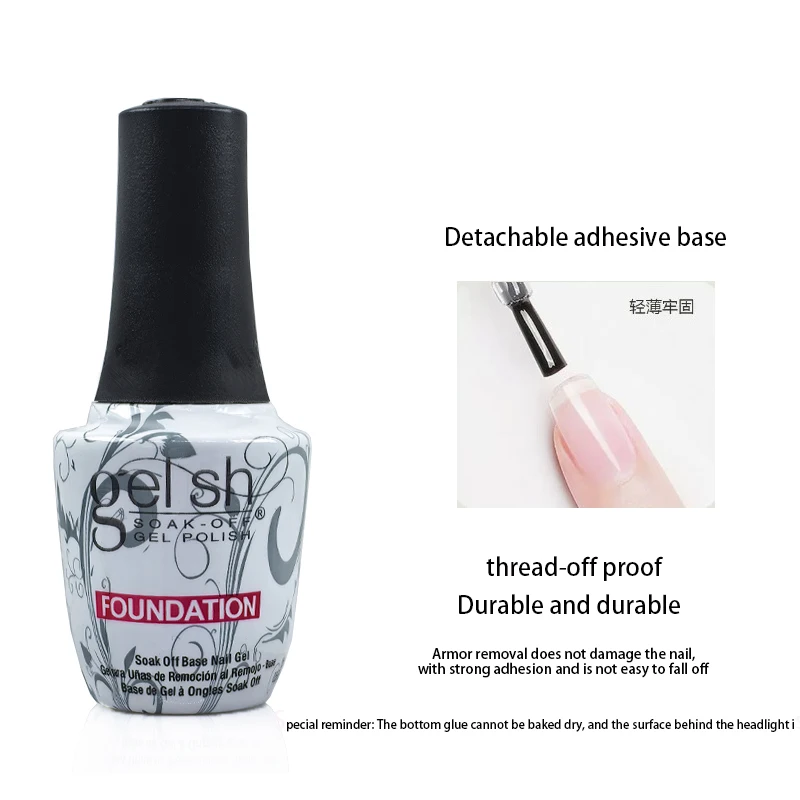 Super Bright Wash Free Top And Base Coat Glue 2 Pcs Gel Varnish Set Manicure Durable Firm Glue UV Gel Nail Polish nail art set nail top coat