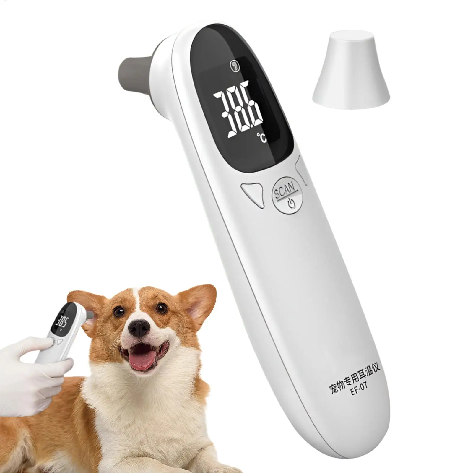 NEW Pet Dog Cat Ear Digital Thermometers Animal Measuring Non-Contact Electronic Highly Accurate Pet Supplies