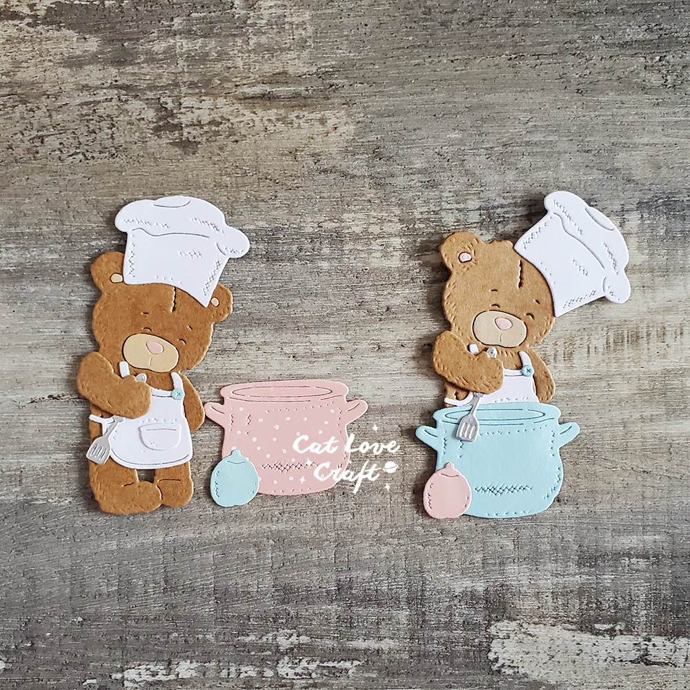 큰 작은 테디 베어 시리즈 금속 절단 다이, 스크랩북 몰드 스텐실 다이 컷 카드 제작, DIY 공예 엠보싱, 새로운 다이