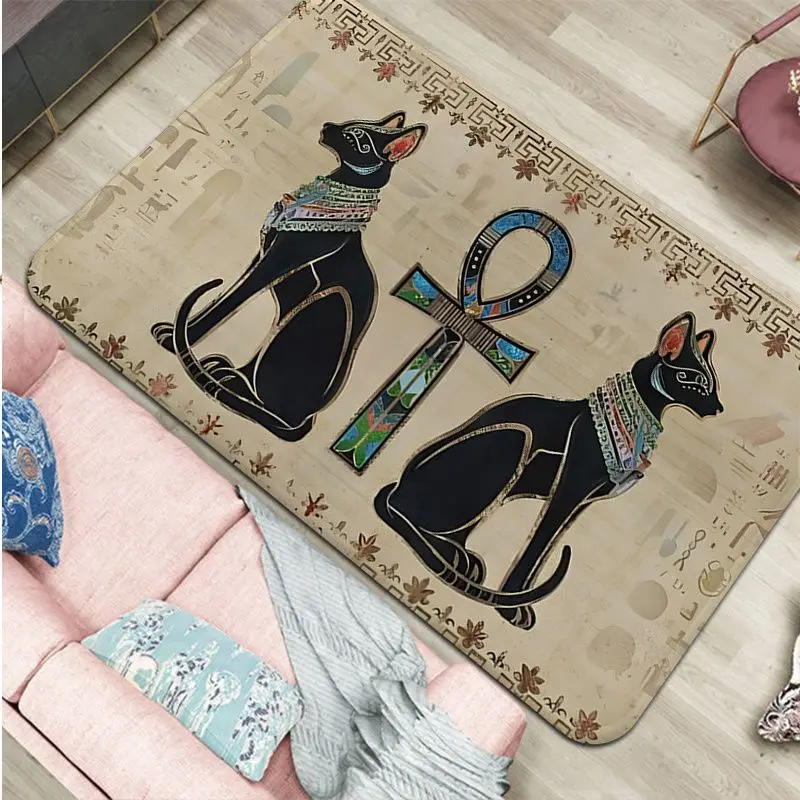 Ancient Egypt Egyptian Door Mat Nordic Style Bedroom Living Room Doormat Home Balcony Anti-Slip Alfombra floor mat non slip mat fun doormat door mat