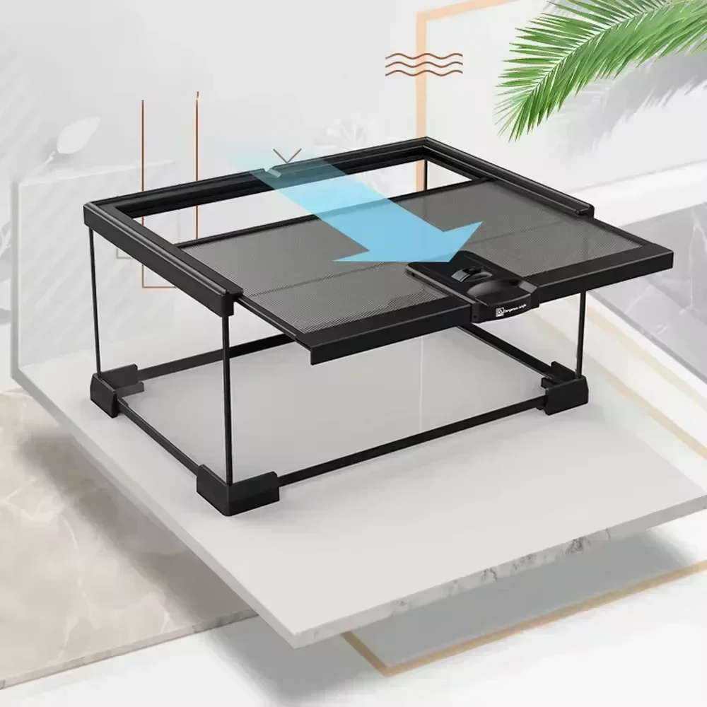 Reptile Pet Glass Feeding Box Turtle Terrarium