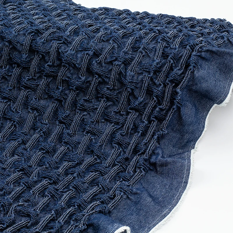 Texture Heavy Industry Pleated Fabric Elastic Washed Handmade Diy Reconstructed Clothing Designer Surface