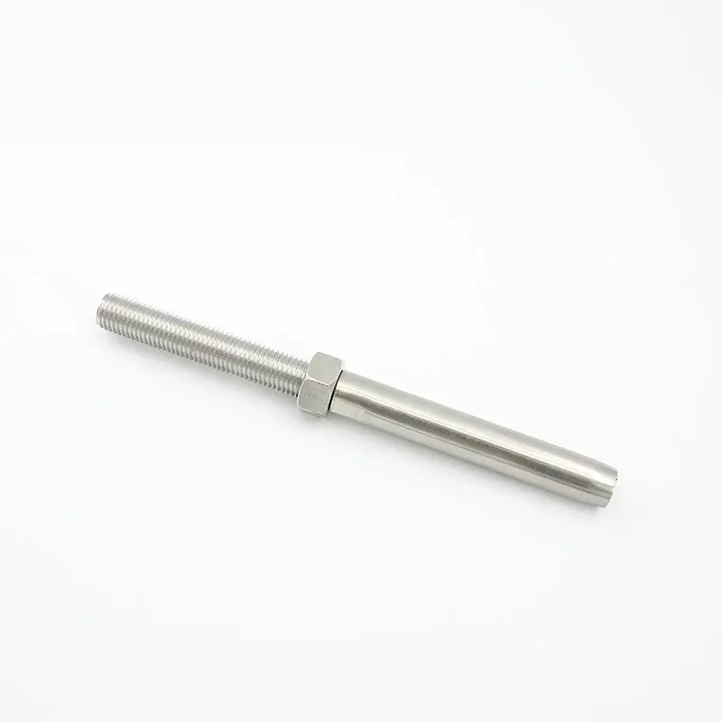 Senmit Threaded Stud Tension End Fitting Terminal, 1/8" Stainless Steel