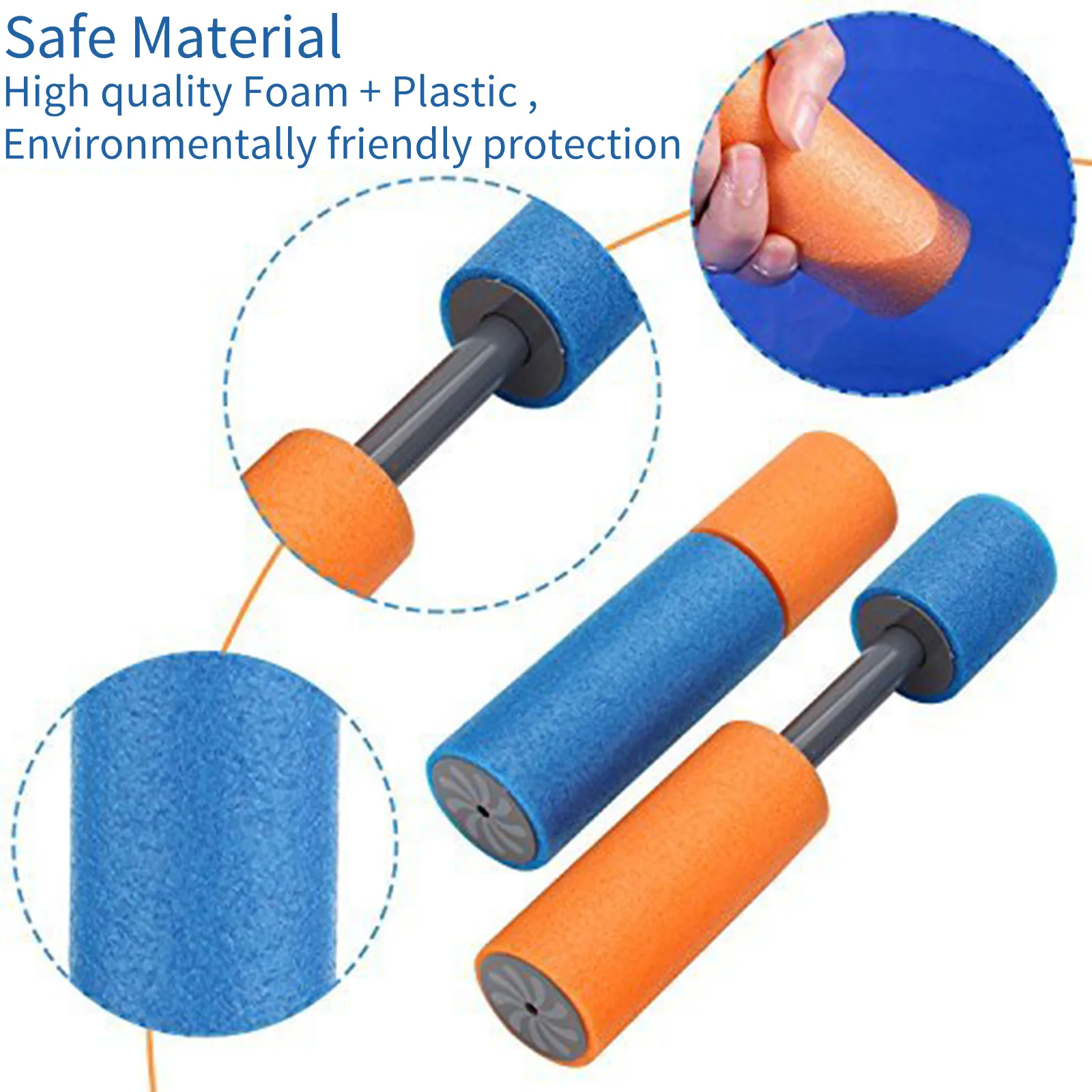 10pcs EVA Water Blaster Foam Water Squirt Shooter Summer Gun Toys Swimming Pool Toys Children's Beach Kids Adults water guns water toy launcher