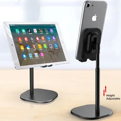 Universal Tablet Phone Holder for ipad Pro 12.9 Adjustable Desktop Tablet Stand for Mobile Phone Tablet Holder Metal Stand Mount