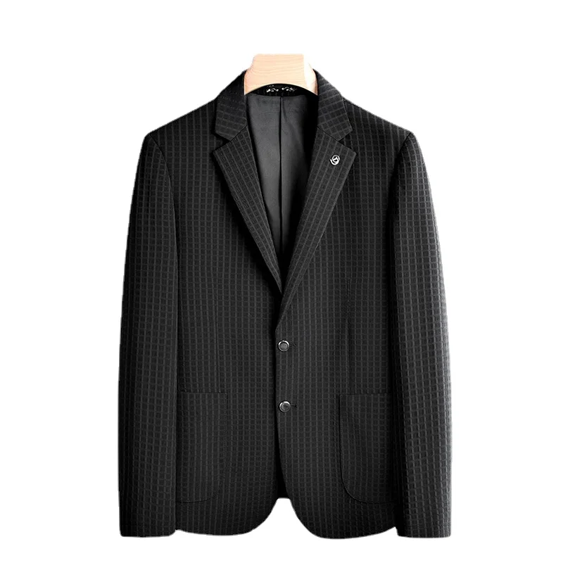 

New Arrival Super Large High Quality Autumn Men's Youth Fashion Casual Plaid Printed Suit Plus Size XL 2XL 3XL 4XL 5XL 6XL 7XL