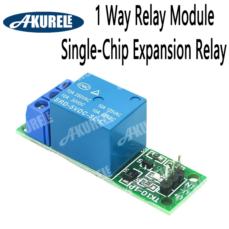 

1 Way Relay Module Active High Expansion Board Single-Chip Expansion Relay 10A Current Switch Control