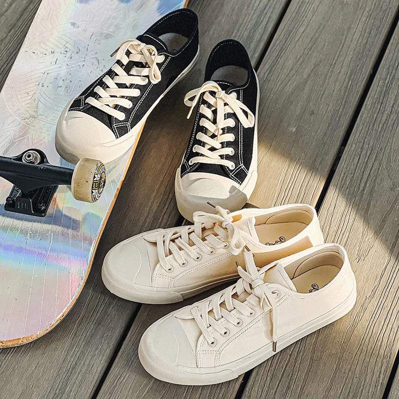 New Black Sneakers Women Platform Vulcanize Sports Shoes Canvas